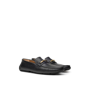 Bally Black Leather Moccassin