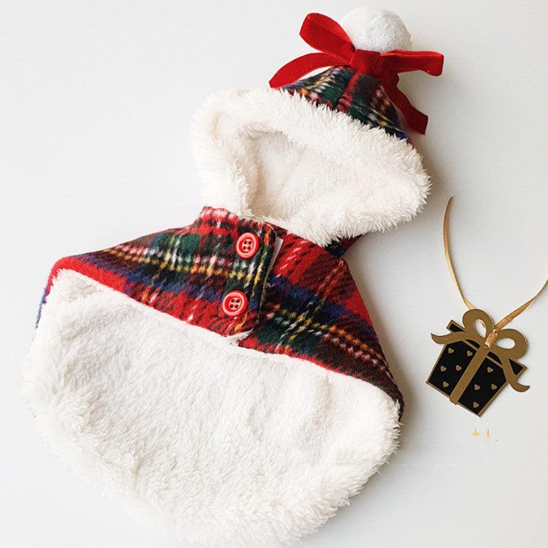 Festive Pet Cloak: Stylish Christmas And New Year Dog Clothes
