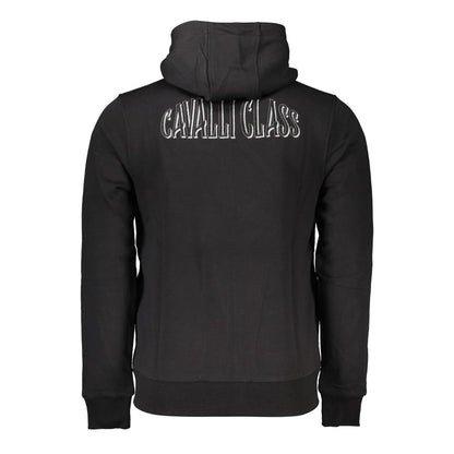 Cavalli Class Black Cotton Men Sweater