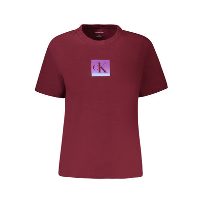 Calvin Klein Red Cotton Tops & T-Shirt