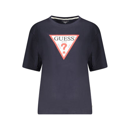 Guess Jeans Blue Organic Cotton Women T-Shirt
