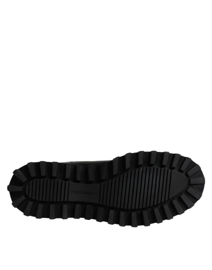 Dolce & Gabbana Black Belted DG Logo Men Chelsea Boots Shoes