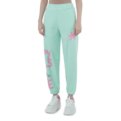 Comme Des Fuckdown Green Cotton Women Trouser