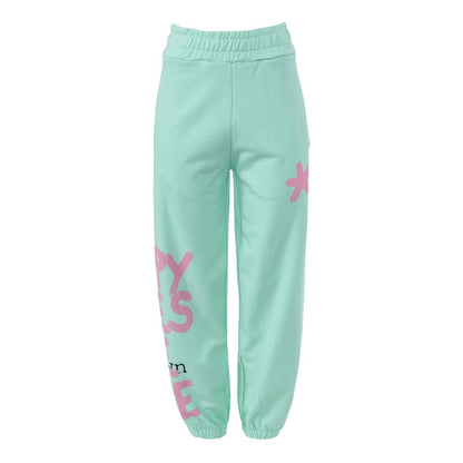 Comme Des Fuckdown Green Cotton Women Trouser