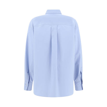 Brunello Cucinelli Light Blue Cotton Dress Shirt