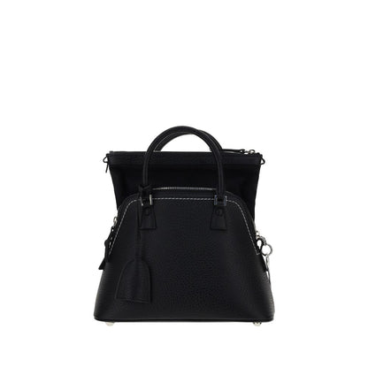 Maison Margiela Black Calf Leather Bos Taurus Handbag
