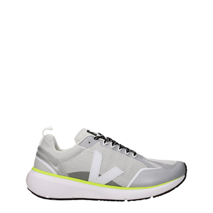 Veja Gray Fabric Athletic Sneakers