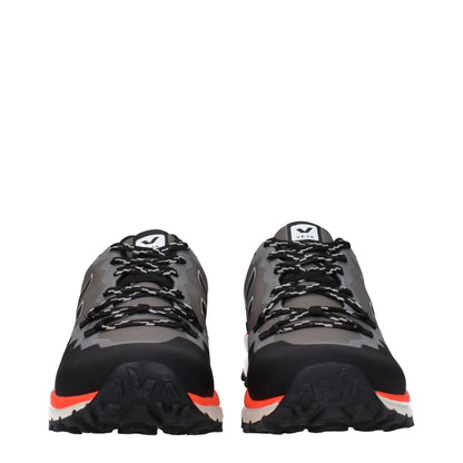 Veja Gray Fabric Athletic Sneakers