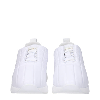 Burberry White Leather Sneakers