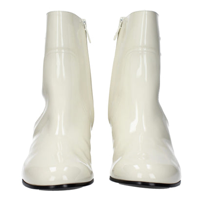 Celine Beige Leather Ankle Boots