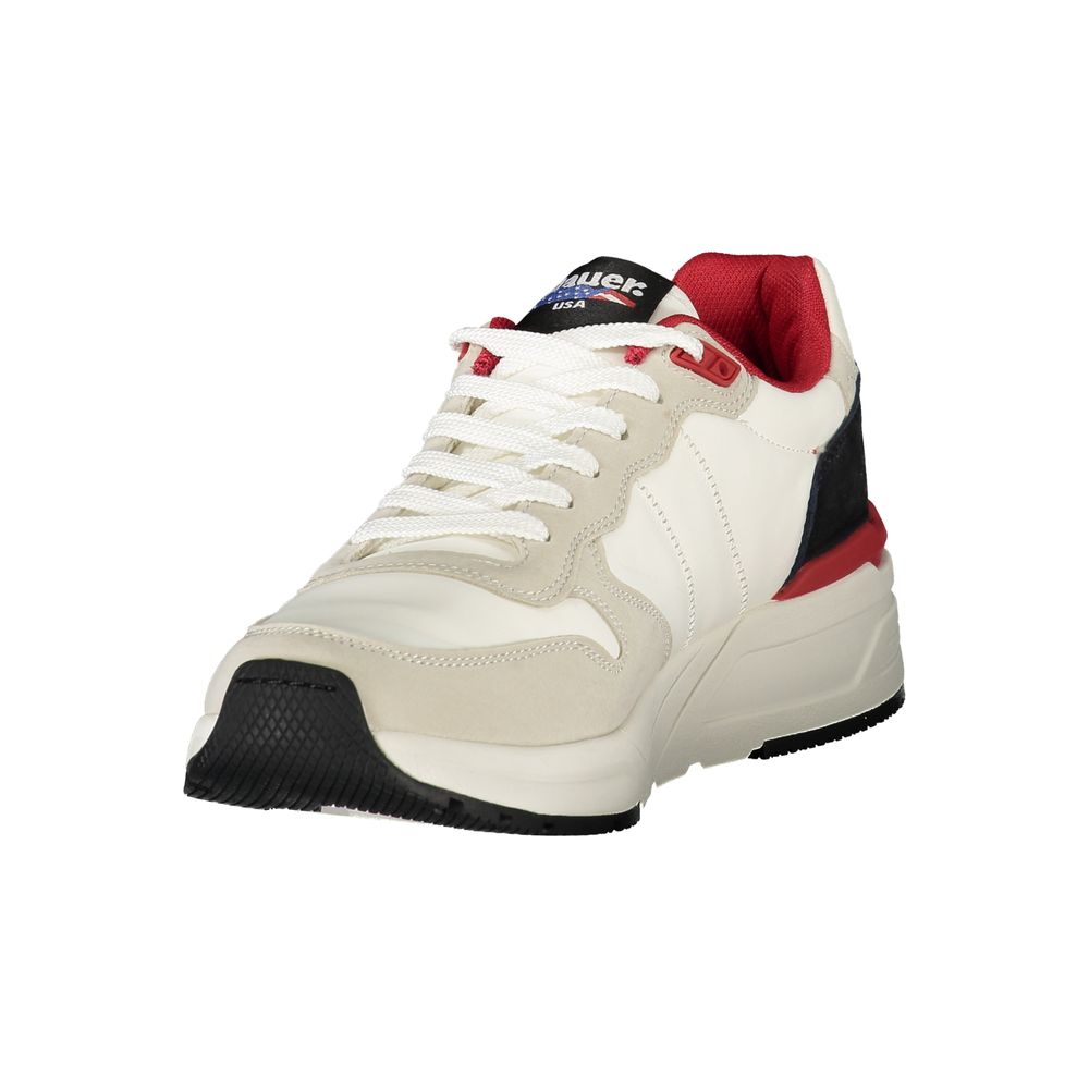 Blauer White Polyester Men Sneaker