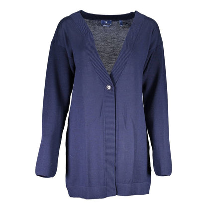 Gant Blu Wool Womens Cardigan