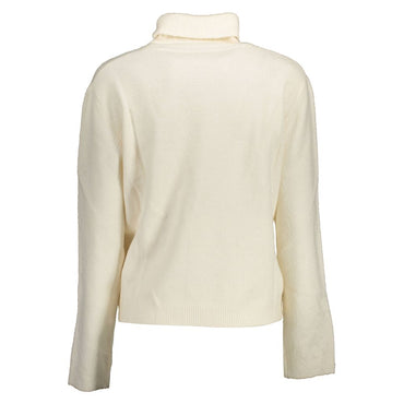 U.S. POLO ASSN. White Acrylic Women Sweater
