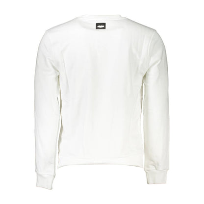 Cavalli Class White Cotton Men Sweater