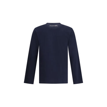 Comme Des Garçons Blue Cotton Long Sleeve T-Shirt