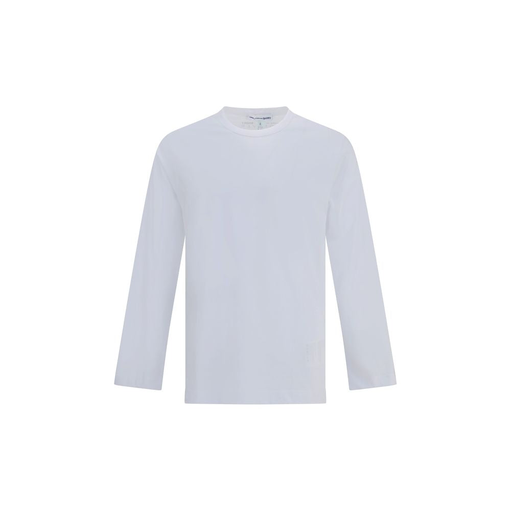 Comme Des Garçons White Cotton Long Sleeve T-Shirt