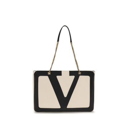 Valentino Garavani Beige Lamb Ovis Aries Aries Shoulder Bag