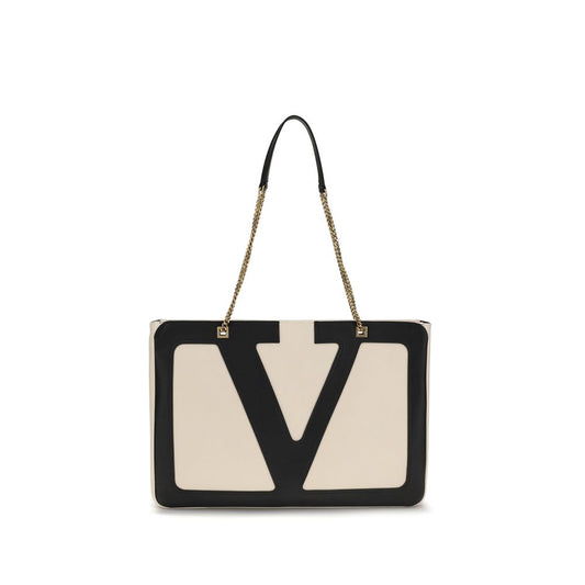 Valentino Garavani Beige Lamb Ovis Aries Aries Shoulder Bag