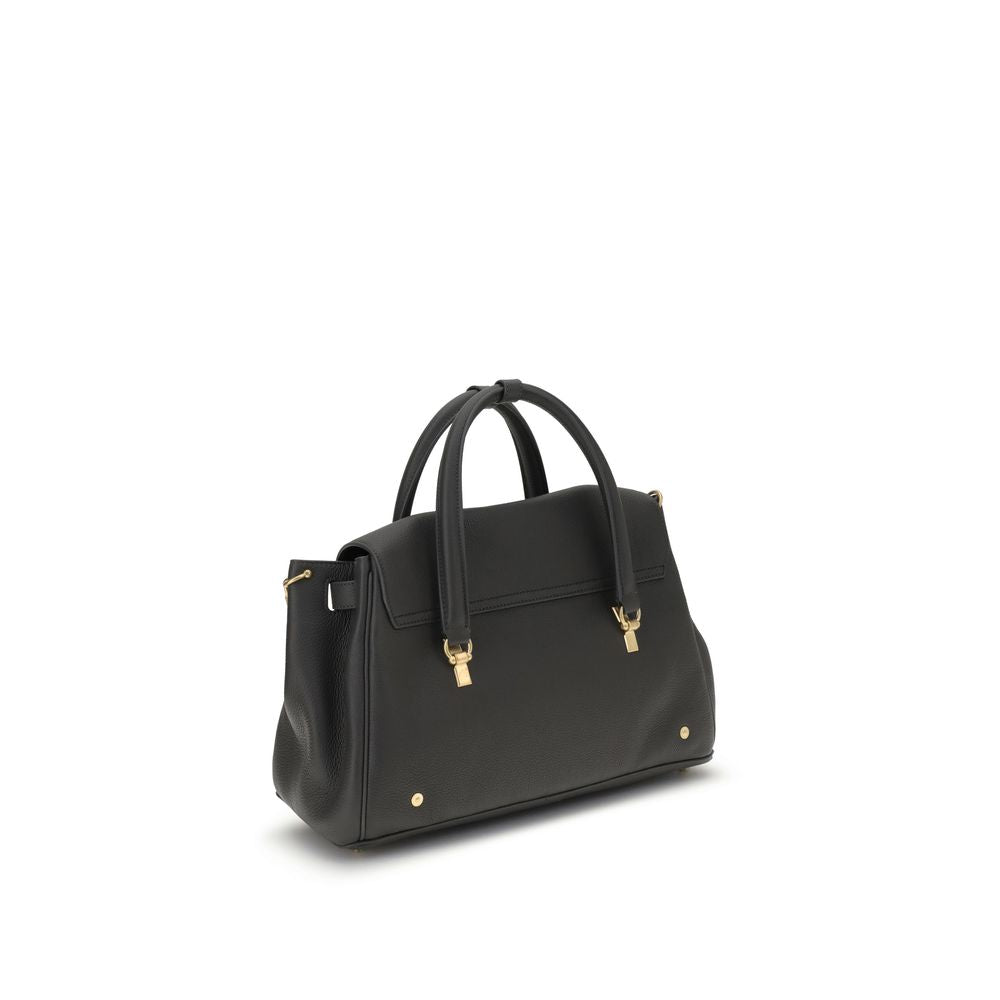 Thom Browne Gray Calf Leather Bos Taurus Handbag
