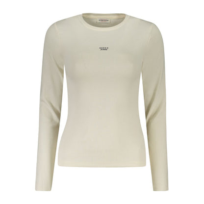 Guess Jeans Bianco Cotton Women T-Shirt