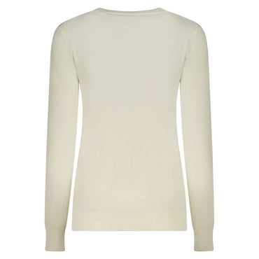 Guess Jeans Bianco Viscosa Women's Long-Sleeved T-Shirt