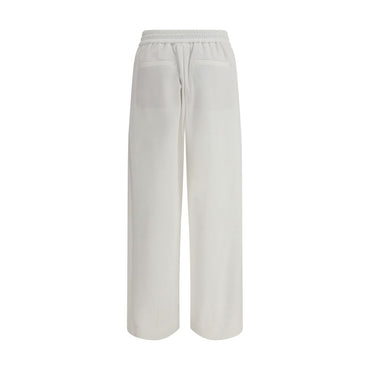 Brunello Cucinelli White Cotton Joggers (Workout Pants)