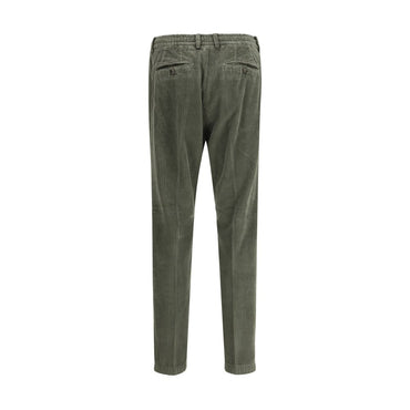 Cruna Green Cotton Casual Pants