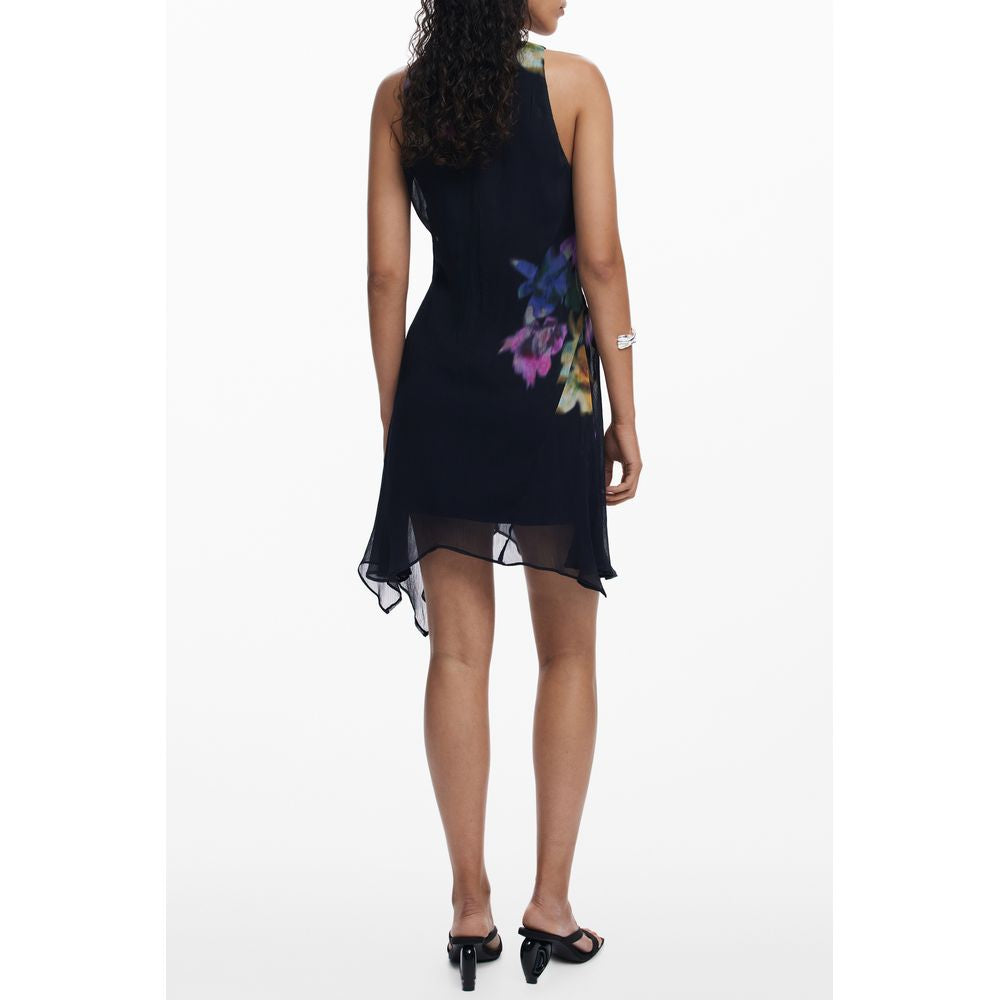 Desigual Black Polyester Dress
