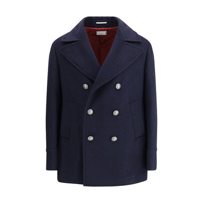 Brunello Cucinelli Double wool flannel Caban