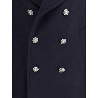 Brunello Cucinelli Double wool flannel Caban