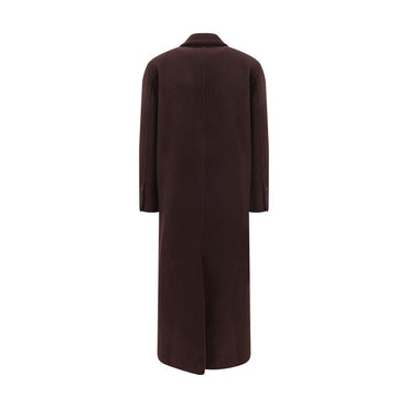 Brunello Cucinelli Bordeaux Cashmere Coat