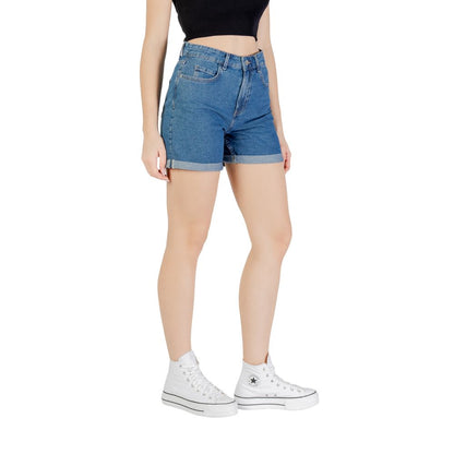 Only Blue Cotton Shorts