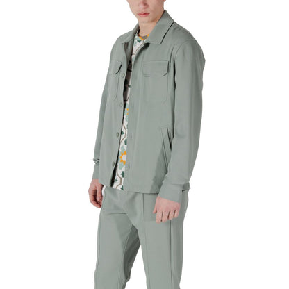 Antony Morato Bicolor Polyester Coat