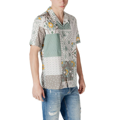 Antony Morato Bicolor Viscose Shortsleeve Shirt