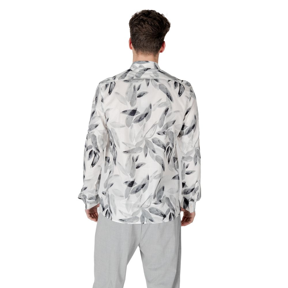Antony Morato White Viscose Pattern Shirt