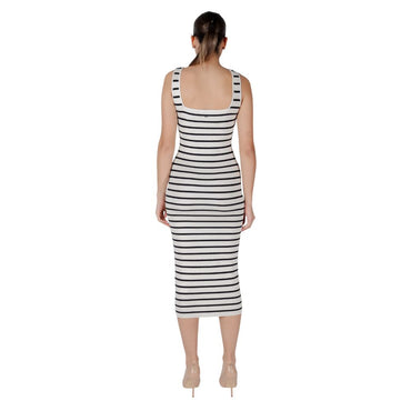 Morgan De Toi Beige Viscose Long Dress