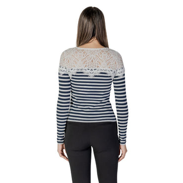 Morgan De Toi White Recycled Polyester Long Sleeve T-Shirt