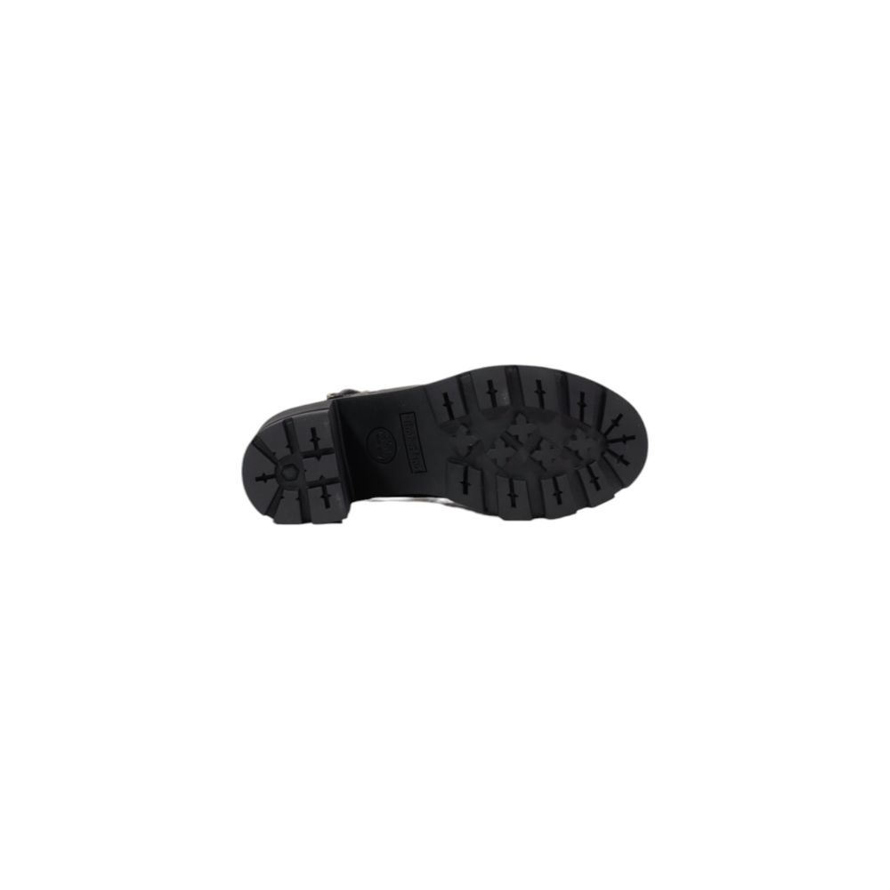 Timberland Black Leather Platform Sandals