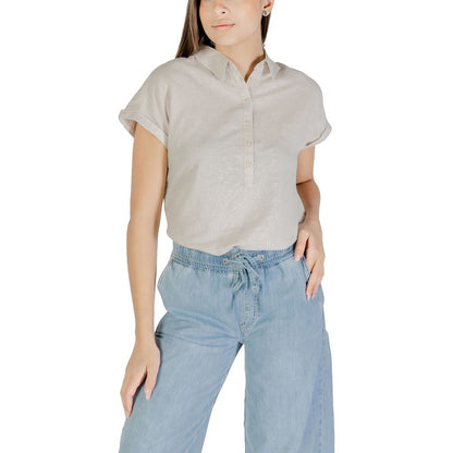 Street One Beige Linen Blouse