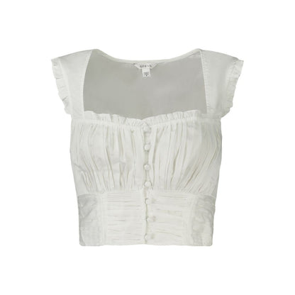 Guess Jeans Bianco Cotton Women Shirt