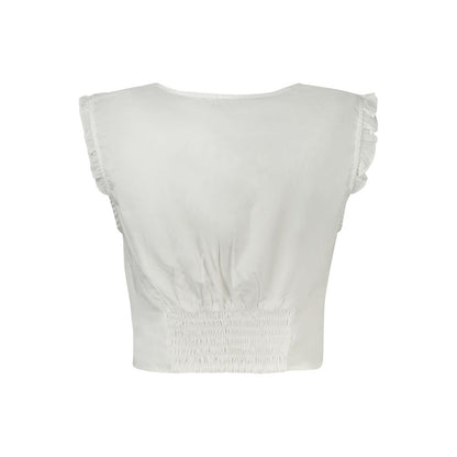 Guess Jeans Bianco Cotton Women Shirt