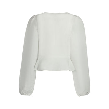 Guess Jeans Bianco Lyocell Women Shirt