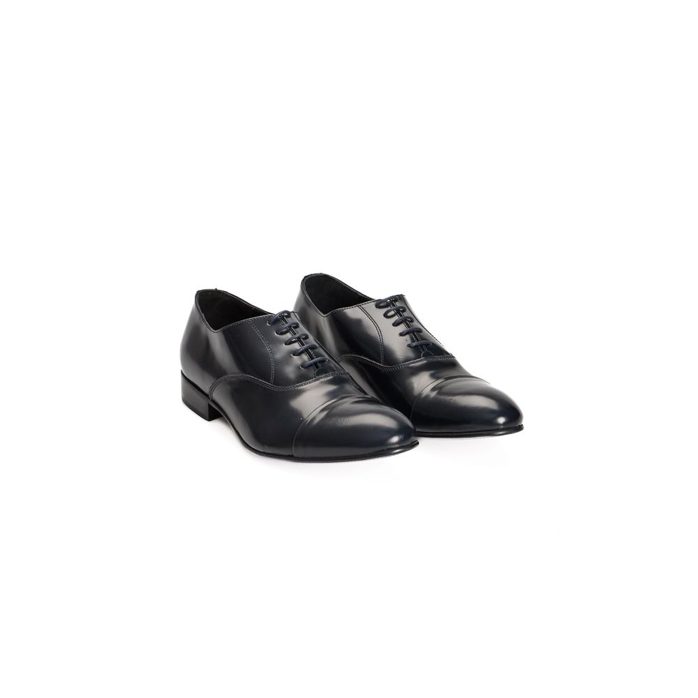 Roberto Pepe Luxury Blue Leather Men Loafer