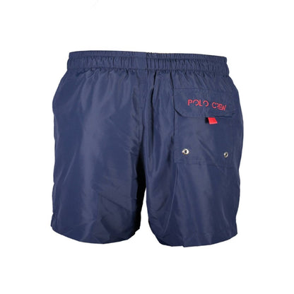 La Martina Blue Polyester Men's Swim Trunk