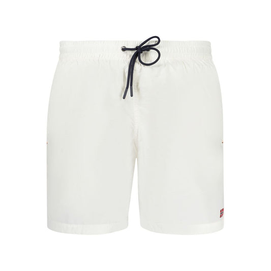 Norway 1963 Bianco Poliammide Men's Swim Boxer
