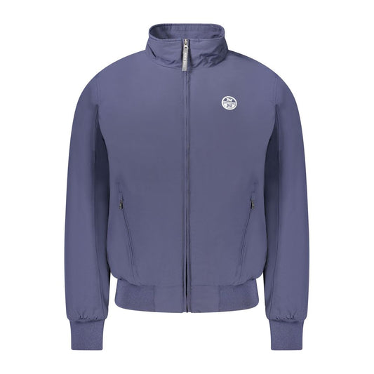 North Sails Blue Polyester Men's Bomber Jacket