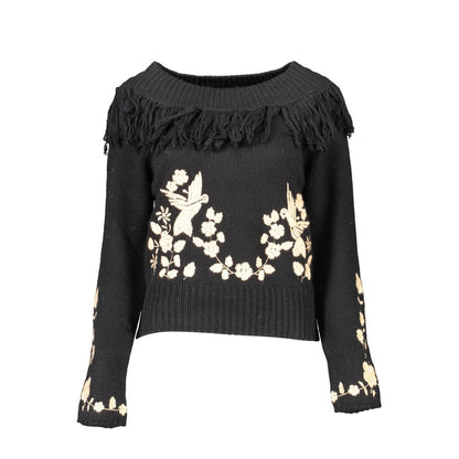 Blugirl Black Viscose Women Sweater