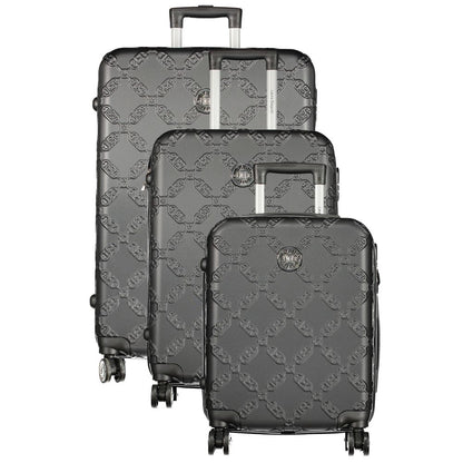 Laura Biagiotti Black Polyurethane Women's Travel Bag