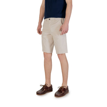 Borghese Beige Cotton Bermuda Shorts