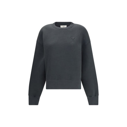 Ami Paris Gray Cotton Sweatshirt